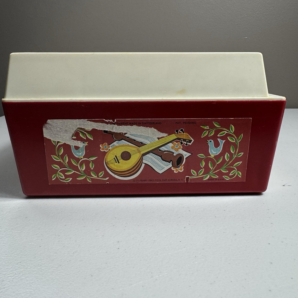 Vintage Toy Fisher-Price 1971 Record Player Music Box with 4 Discs - Picture 6 of 8